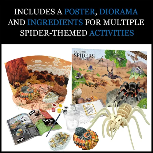Vista 2 de Wild Environmental Science Extreme Spiders of the World Para mayores de 6 años Crea y personaliza modelos y dioramas Estudia los animales más