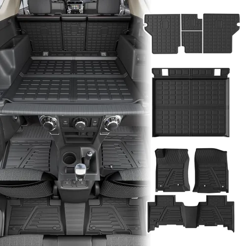 Vista 22 de Rongtaod Alfombrillas de Piso Compatibles con Honda CRV 2023 2024 2025 2026 Forro de Maletero Forro de Carga Alfombrilla de Carga Protector