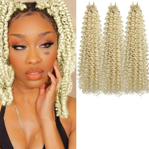 Vista 33 de 3 trenzas de ganchillo Passion Twist, cabello sintético preseparado para trenzar de 14 pulgadas, 3 paquetes de cabello trenzado pretrenzado