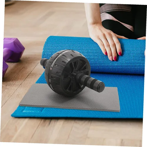 Vista 4 de NOLITOY Fitness Ab Roller Wheel with Knee Pad Core Trainer for Home Gym Exercise Equipment Smooth Forward Backward Movement for Abdominal Workout