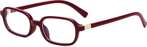 Vista 8 de FEISEDY Gafas de luz azul de moda rectangulares para mujer, marcos pequeños retro vintage, gafas de moda de los 90 cuadradas B0255