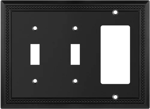 Vista 20 de Henne Bery Sunken Pearls - placa decorativa de pared, placa decorativa de pared, tapa de salida de la placa del interruptor, aleación de zinc sólida