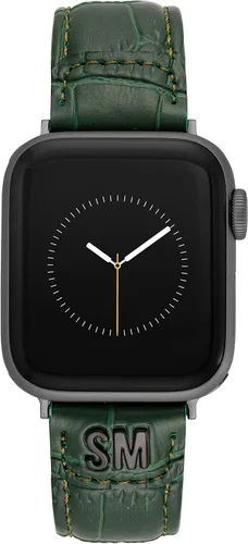 Vista 19 de Steve Madden Correa de moda de grano de cocodrilo para Apple Watch