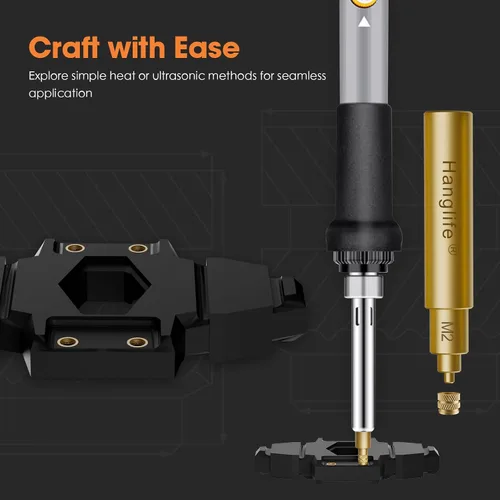 Vista 5 de HANGLIFE M2 Insertos Roscados de Ajuste Térmico con Punta de Inserción, Inserto de Juego de Calor para Componentes de Impresión 3D y Piezas