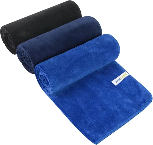 Vista 9 de SINLAND Toallas de microfibra para gimnasio, súper absorbentes, compactas, toalla de entrenamiento de viaje, secado rápido, toalla de sudor