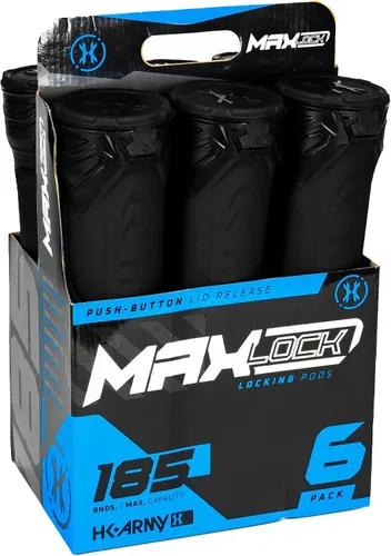 Vista 9 de HK Army Cápsulas de paintball - MaxLock 185 Round Locklid 6-Pack