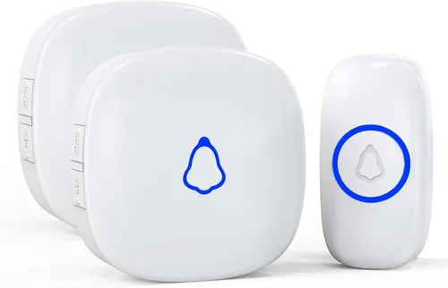 Vista 12 de SECRUI - Timbre inalámbrico con 2 receptores, timbre impermeable que funciona a 1000 pies de alcance 58 campanas, 5 niveles de volumen, luz LED