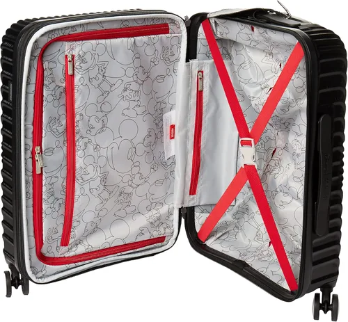 Vista 5 de AMERICAN TOURISTER Disney - Equipaje expandible de lado rígido moldeado con ruedas giratorias Negro - Disney - Equipaje expandible rígido moldeado