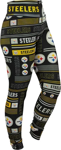 Vista 144 de Zubaz NFL Mallas para mujer de longitud completa de cintura alta básica 1.0