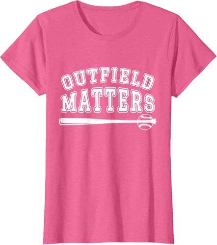 Vista 35 de Playing Baseball Outfield Matters - Camiseta Baseball Outfields Funny, Rojo