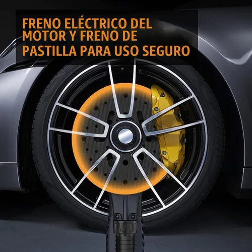 Vista 2 de MAXXT Lijadora Orbital Aleatória Eléctrica de 2.5mm, Lijadora Orbital de Velocidad Variable Multifuncional de 350W 3A, Lijadora Eléctrica con Cable