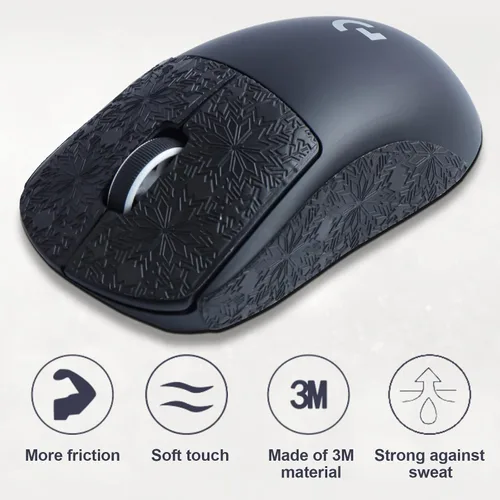 Vista 2 de JOMKIZ Cinta de agarre antideslizante para mouse Logitech G PRO X Superlight Wireless Gaming Mouse Skin resistente al sudor, fácil de aplicar, kit