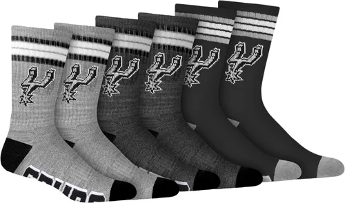 Vista 14 de Ultra Game Men's NBA Official Athletic Cushioned Secure Fit Team Crew Socks-3 Pack