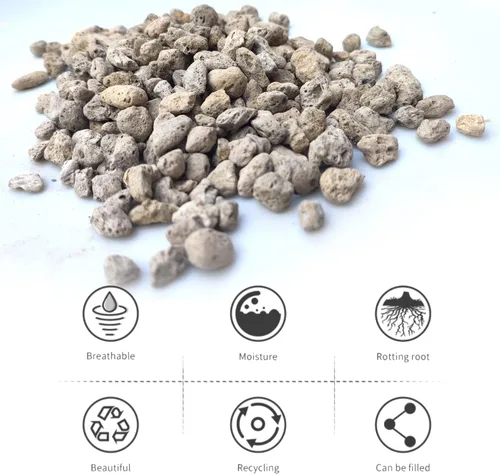 Vista 5 de Piedra pómez hortícola para plantas tamizada profesional (8 cuartos de galón, 1/2 pulgada)
