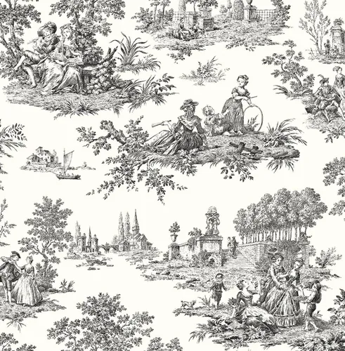 Vista 10 de NextWall Chateau Toile Papel Tapiz Despegar y Pegar (Blue Bell)