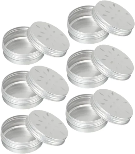 Vista 7 de DOITOOL 2 sets Perro Aroma Formación Caso Agujeros para Olfatear 2.7 fl oz Aluminio Scent Estaño para Perro Agilidad Entrenamiento 6 unids*2