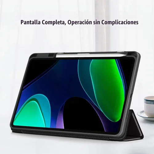 Vista 3 de Funda para Xiaomi Pad 6 de 11 pulgadas, carcasa rígida transparente para Xiaomi Pad Pro 2023, con encendido y apagado automático, no toque
