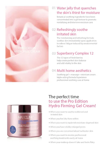 Vista 3 de MAXCLINIC Pro Edition Hydro Reafirmante Gel Crema