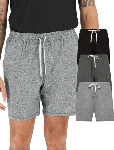 Vista 23 de True Classic Novedosos pantalones cortos para hombre, pantalones cortos de Negro