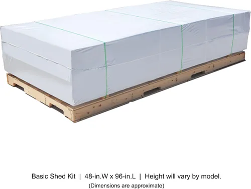 Vista 7 de Handy Home Products Trident - Cobertizo de almacenamiento de madera de 8 x 12 pulgadas, no incluye kit de piso, pintura o tejas para techos