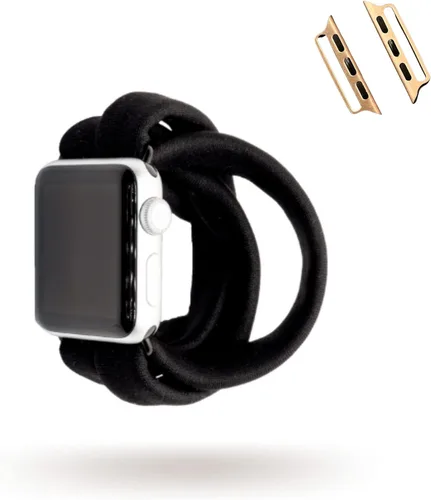Vista 11 de Black Yoga Band® Apple Watch Series 1-8, 1.496 in 1.575 in 1.614 in 1.654 in 1.732 in 1.772 in - Dót Outfitters