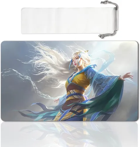 Vista 21 de Juego de mesa MTG Playmat Games Tamaño 60X35 cm CCG Compatible para MTG CCG RPG Juego de cartas coleccionables (Ajani Steadfast)