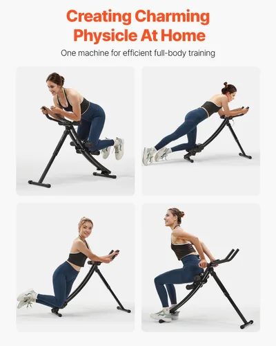 Vista 2 de VEVOR AB Workout Machine, Ab Workout Equipment at Home Gym, Core & Abdominal Trainers for Women, 440 lbs Weight Capacity Strength Training Ab