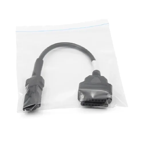 Vista 6 de Cable de motocicleta OBD compatible con Ducati 4 Pin Plug Cable de diagnóstico Cable de diagnóstico 2Pin a OBD2 4pin adaptador motocicleta coche