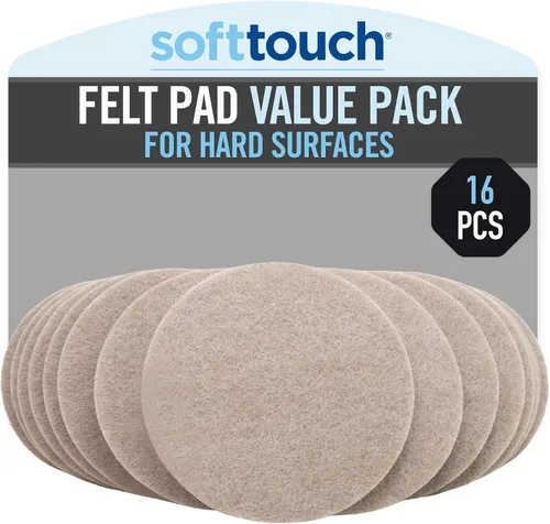 Vista 15 de SOFTTOUCH 4799095N Almohadillas de Fieltro para Muebles de Servicio Pesado de 1 Pulgada para Proteger Pisos de Madera Dura de Arañazos, Negro, 48