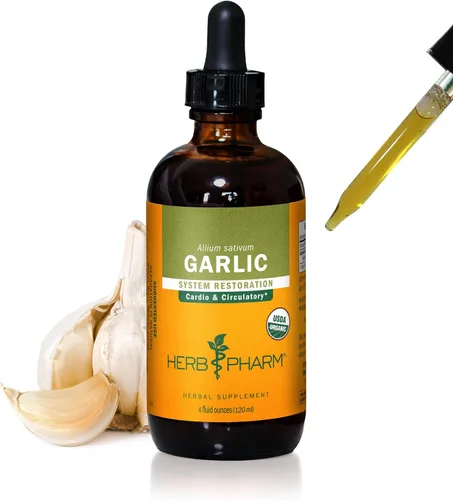 Vista 7 de Herb Pharm Extracto líquido de ajo orgánico certificado para apoyo cardiovascular y circulatorio - 1 onza