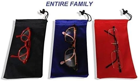 Vista 6 de Bolsa de microfibra para gafas de sol de alta calidad con cierre de resorte