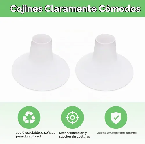 Vista 6 de Mompmuri - Cojín para extractor de leche - S Accesorio para extractor de leche, inserto de tamaño para escudos de brida Insertos elásticos