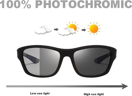 Vista 2 de HCYCFY Gafas de sol polarizadas fotocromáticas para pesca para hombres y mujeres protección UV para ciclismo conducción deportes