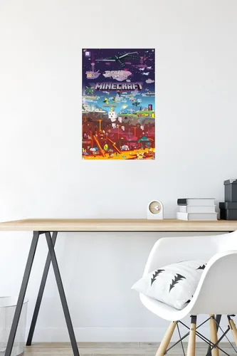 Vista 6 de Minecraft - Póster de World Beyond Wall con alfileres
