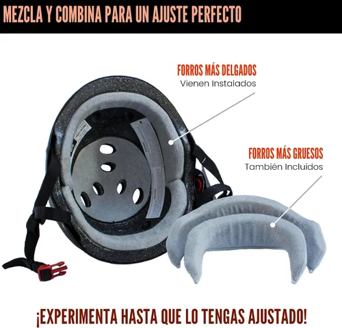 Vista 3 de Triple Eight Certified Sweatsaver Helmet for Skateboarding, BMX, Roller Derby, Roller Skating, Inline Skating, Scooter and Bike