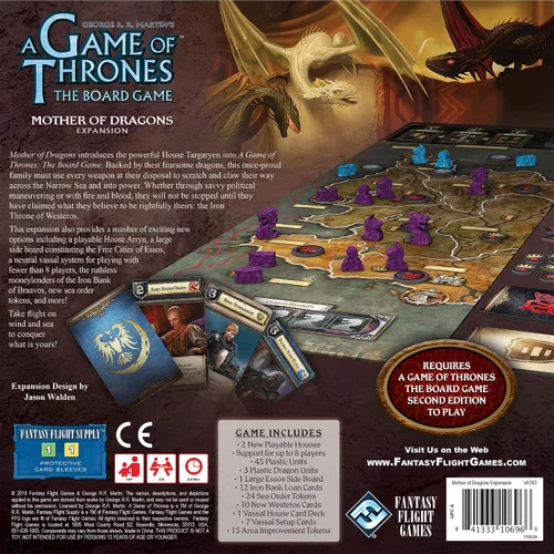 Vista 2 de Asmodee Juego de Tronos El Juego de Mesa Expansión Madre de Dragones Juego de Estrategia para Niños y Adultos, a partir de 14 años, 3-8 jugadores