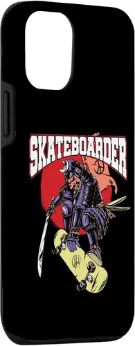 Vista 3 de iPhone 15 Skateboarding I Skater & Skateboard I Samurai Skateboarder Case