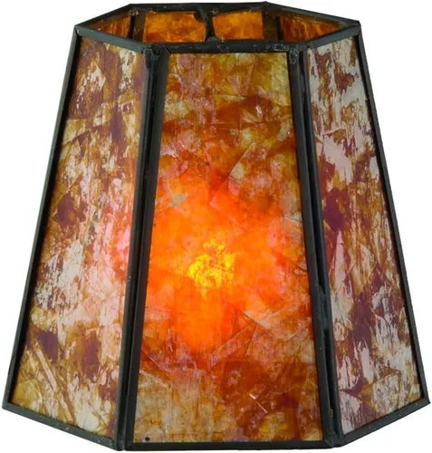 Vista 2 de B&P Lamp® Supply - Panel de mica, mini pantalla hexagonal