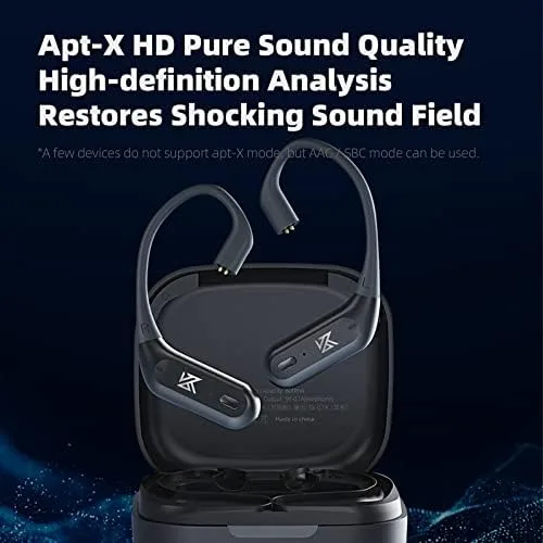 Vista 4 de KZ AZ09 Pro IEM - Adaptador Bluetooth para auriculares, módulo Bluetooth actualizado, cable de repuesto para ZS10Pro ZSNPro ZAS Zax, conector de 2