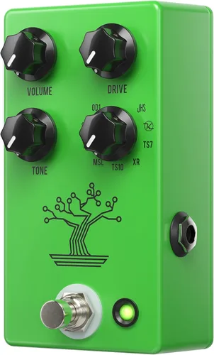Vista 2 de JHS Pedals Bonsai - Pedal de efectos de guitarra Screamer Overdrive de 9 vías, color verde