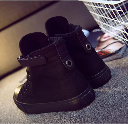 Vista 7 de KPOP Zapatos deportivos para niños Stray Bang Chan Lee Know ChangBin Han I.N Felix HyunJin Seungmin Hiphop Zapatos de lona de caña alta