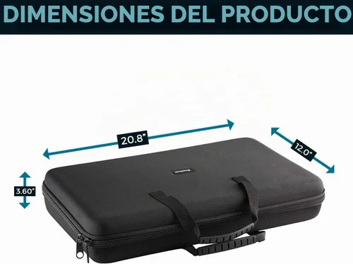 Vista 4 de Funda rígida para controlador de DJ Pioneer DJ DDJ-SB2 De Caseling