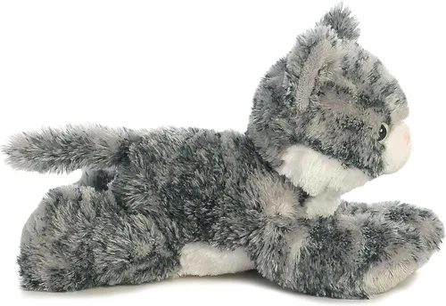 Vista 3 de Lily Gray Tabby Mini Flopsie de 8 pulgadas, de Aurora