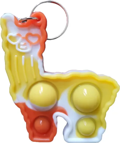 Vista 9 de Paquete de 30 llaveros de alpaca con diseño de arcoíris a granel, lindas llamas, de alpaca, regalo de burbujas para adultos, niños y niñas, regalos