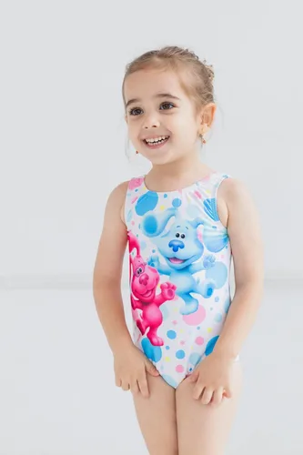 Vista 2 de Blue's Clues & You! Traje de baño de una pieza para bebés y niñas pequeñas, Azul