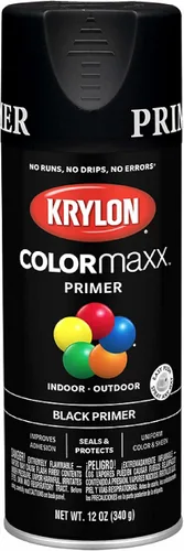 Vista 13 de Krylon K05554007 COLORmaxx Pintura en aerosol y base para uso en interiores y exteriores, color almendra satinada, 12 onzas (paquete de 1)