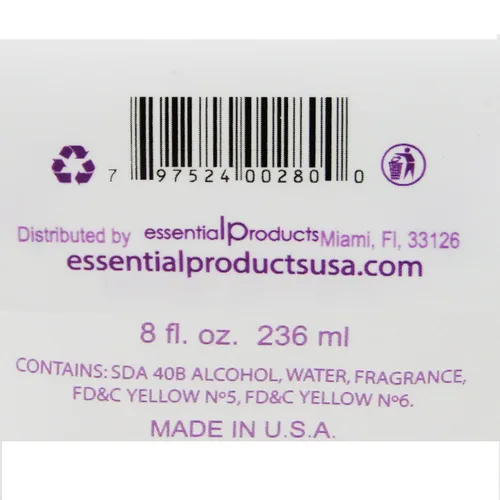 Vista 4 de ELP ESSENTIAL Colonia Corlys Baby 8oz. Colonia Violetas A Cuban Delight