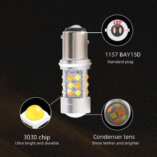 Vista 7 de 1157 BAY15D - Bombillas LED de señal de giro (2 unidades, luz de estacionamiento)