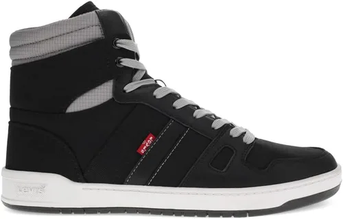 Vista 6 de Levi's BB Hi CZ - Botas de deporte casuales de moda para hombre, NegroGris