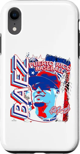 Vista 24 de Funda para iPhone 11 Javier Baez International Baseball Puerto Rico MLBPA